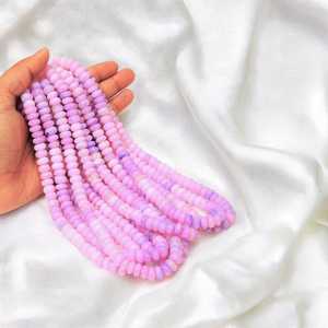 Cuentas de piedras preciosas sueltas de 8mm y 10mm de ópalo sombreado natural rosa y púrpura para la fabricación de joyas artesanales DIY al por mayor - Product Image 4