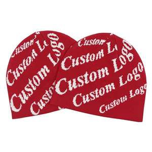 Gorros de Punto Acrílicos Personalizados con Diseño Jacquard en Toda la Superficie, Estilo Holgado para Invierno - Product Image 2