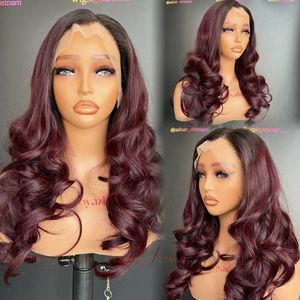 Prix de gros Perruques bouclées rebondissantes bordeaux foncé Extensions de cheveux humains disponibles prêts à être expédiés dans le monde entier - Product Image 6