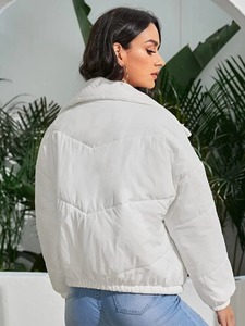 2026 New Women's Customized Puffer <b>Jackets</b> Wholesale Casual Outerwear with Custom Logo - Product Image 6