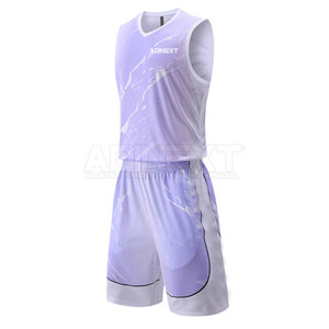 Uniforme d'équipe de basketball sans manches pour hommes, de haute qualité, respirant, à séchage rapide, 100% polyester - Product Image 2
