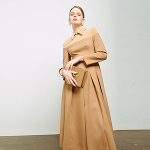 HADIE ROBE MIDI PLISSÉE Haute Qualité Anti-Rides Respirant Élégant 60% Viscose Emballage Personnalisé du Fabricant du Vietnam - Product Image 5