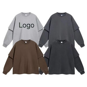 Camisetas personalizadas de secado rápido para hombre, venta al por mayor, camiseta serigrafiada en blanco de manga larga para gimnasio, ropa deportiva para hombre - Product Image 1