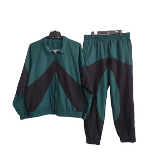 ชุดวอร์มไนลอนขนาดใหญ่สำหรับผู้ชายชุดวอร์มผ้าไนลอนสีตัดกันออกแบบโลโก้ได้ตามต้องการ - Product Image 1