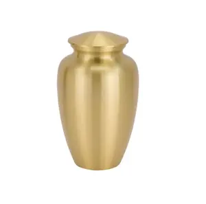 Urnes de crémation de conception de finition colorées et peintes de fantaisie avec des urnes religieuses de conception en métal en laiton de bonne qualité - Product Image 2