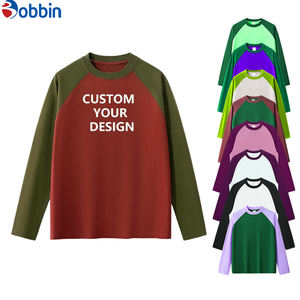 เสื้อยืดแขนยาวผู้ชายคุณภาพสูง ผ้าฝ้าย ดีไซน์แขนแร็กแลน สไตล์ลำลอง ทรงโอเวอร์ไซส์ และสไตล์ลำลองธรรมดา - Product Image 5