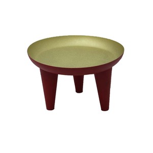 แท่นวางเค้กโลหะแบบชั้นเดียวอุปกรณ์ทำเค้กจำนวนมากสำหรับงานวันเกิดงานปาร์ตี้ทำเค้กสีน้ำตาล - Product Image 3