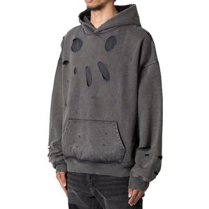 Diseñador de calidad Vintage Sudadera con capucha 100% algodón de moda sólido Terry Cloth XL venta al por mayor personalizado sin cuerdas Rap bolsillo - Product Image 3