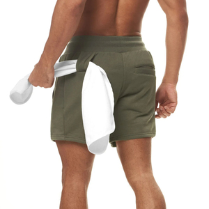 Short de sport pour homme Short de plage en coton motif décontracté pour la course à pied Gym Fitness Muscle Shorts - Product Image 3