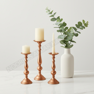 เชิงเทียนอะลูมิเนียมทำมือ ปี 2026 ตกแต่งสไตล์โบราณ สำหรับงานแต่งงานและคริสต์มาส ของตกแต่งบ้านหรูหรา สไตล์ยุโรป - Product Image 3