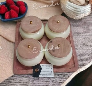 Bols en bois de bambou écologiques très durables pour la pâte à salade, le restaurant de fruits et les outils d'herbes et d'épices à usage domestique - Product Image 5