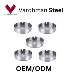 Cenicero Compacto de Acero Inoxidable, Mini Cenicero, Cenicero de Acero Inoxidable para Fumar, Cenicero Redondo de Acero Inoxidable de 12 cm - Product Image 4