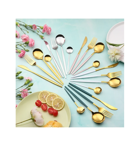 ชุดช้อนส้อมมีดเหล็กมิเรอร์ดีไซน์ละเอียดอ่อนสำหรับบ้านและห้องครัว - Product Image 5