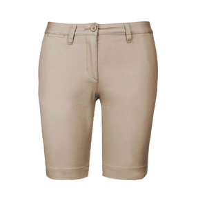 Pantalones Cortos Chino de Moda para Mujer, Diseño Informal, Corte Regular, Tallas Grandes, Diseño Personalizado, Color Sólido, Spandex/Algodón - Product Image 3