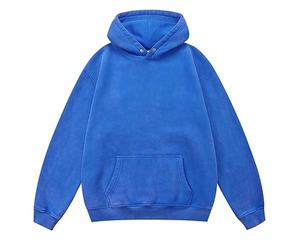 Sudadera con Capucha de Alta Calidad, Lavada al Ácido, Estilo Desgastado, Diseño 3D en Relieve, Talla Grande - Product Image 2