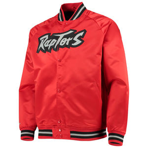 Chaqueta gruesa de satén con bordado de un solo botón para clubes de baloncesto y béisbol - Product Image 2