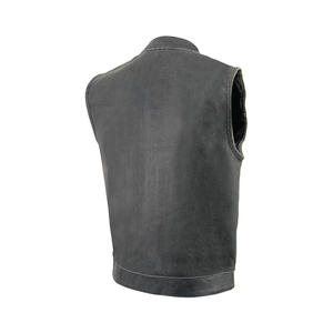 Gilet en cuir sans manches, veste, veste en cuir, veste de motard - Product Image 1
