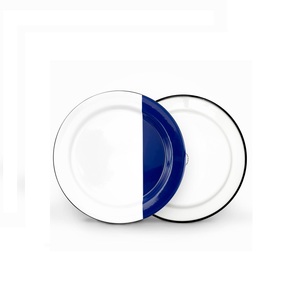 DESIGN DÉCORATIF EN ÉMAIL MODERNE ASSIETTES DE SERVICE À RIZ PLATS POUR LA CUISINE À DOMICILE ET LES HÔTELS - Product Image 4
