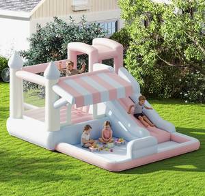 Château gonflable en PVC à thème arc-en-ciel pour la maison, l'école, le centre commercial, l'extérieur et l'intérieur - Product Image 1