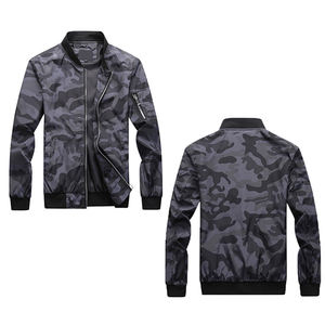 Veste bomber pour homme sur mesure en gros, design personnalisé, printemps automne, coupe ajustée, vêtements d'extérieur, vente élevée - Product Image 3