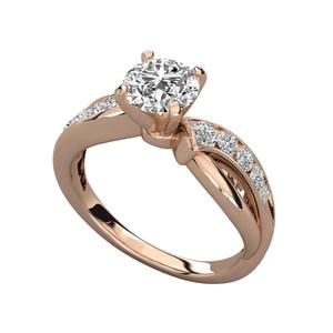 แหวนทองคำแท้ 14K ประดับเพชรทรงกลมเจียระไนแบบบริลเลียนท์ ได้รับการรับรองจาก IGI สำหรับผู้หญิง สไตล์ยุโรป-อเมริกัน เหมาะสำหรับเป็นของขวัญงานหมั้น งานแต่งงาน หรืองานเลี้ยง - Product Image 3