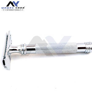 Maquinilla de Afeitar de Doble Filo Ajustable de Alta Calidad para Uso Corporal y de Barbería, Mango de Acero Inoxidable, Maquinillas de Afeitar de Marca Privada - Product Image 3