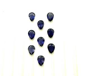 Iolite naturelle certifiée IGI coupe poire pierre précieuse lâche 3*5-8*10 MM pierre précieuse bleue pour la fabrication de bijoux - Product Image 4