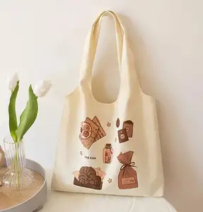 Nuovo stile coreano Eco Shopping Tote Bags Casual all match borse a tracolla borsa di tela in stile giapponese Picnic Vietnam Factory