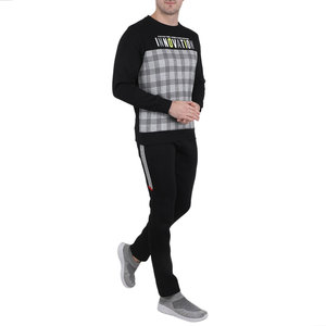 Vente de gros en gros de survêtement tendance et uni en pur coton et polyester pour hommes meilleure tenue d'hiver avec logo imprimé tissu polaire - Product Image 2