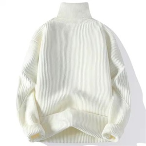 Pull à col roulé tendance pour homme, tricot moderne d'hiver - Product Image 6