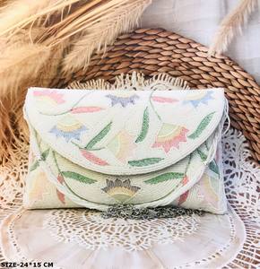 Handmade Designer Stone Beaded Women's <b>Clutch</b> <b>Bag</b> Stylish Magnetic Closure <b>for</b> Party Evening <b>Wedding</b> New Arrival Fashion - Product Image 4