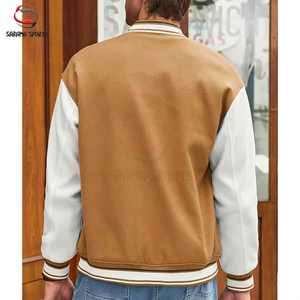 Veste universitaire américaine vintage d'hiver de haute qualité pour hommes, col montant, vente en gros personnalisée par le fabricant - Product Image 2