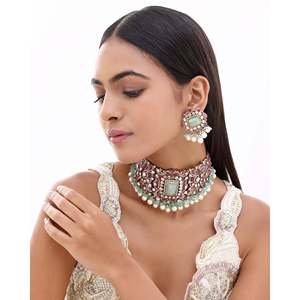 Pendientes de diamantes Sheesh Mahal Polki - Product Image 2