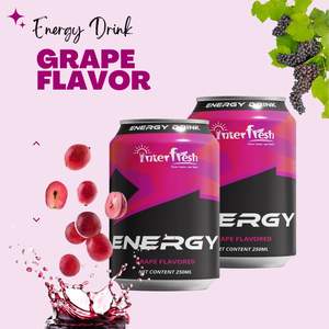 INTERFRESH 250ml 8.4oz Boisson énergisante gazeuse OEM de haute qualité Saveur originale Poudre instantanée - Product Image 3