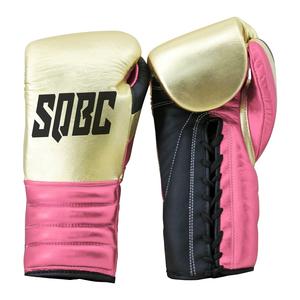 <b>Lace</b> Up Metallic Boxing <b>Gloves</b>, High Quality Leather Sparring <b>Gloves</b> & Metallic Gold Leather Boxing <b>Gloves</b> For Mens - Product Image 3