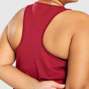 Custom Logo Ladies Fitness Yoga Workout Sleeveless Tank Tops Breathable Soft 100% Cotton Solid Color Jersey <b>Material</b> Casual - Product Image 5