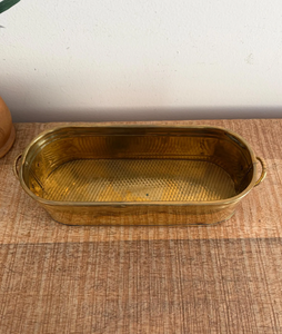 Vase à fleurs en métal antique en laiton, design en relief, décoratif, pour le sol et la table, pour une belle décoration intérieure - Product Image 3