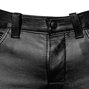 Servicio OEM al por mayor de pantalones cortos de cuero de diseño personalizado para hombres nueva llegada pantalones cortos de cuero de etiqueta privada para hombres para adultos - Product Image 6