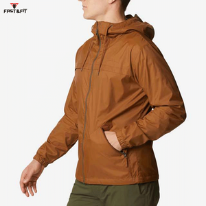 Chaqueta Cortavientos Impermeable y Cortavientos de Lona con Cuello Alto para Hombre, para Correr y Protección contra la Lluvia - Product Image 4