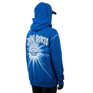Women Acid Wash Hoodie Premium 320 GSM Cotton Fleece Soft Feel Blue Tone Screen Printed Custom Logo basics Hoodies - Product Image 5