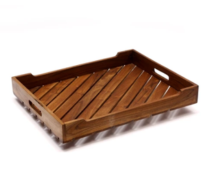 Bandeja de servicio multiusos de madera Rectangular de diseño impreso de latón AK en multicolor para adornos de utensilios de cocina/mesa de comedor - Product Image 5