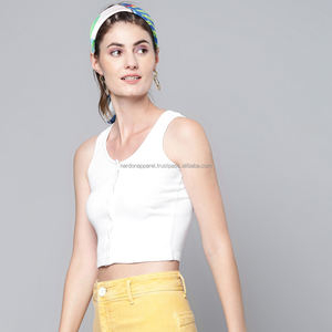 Nardon Apparel Haut court à coupe ajustée pour femme 100% coton Streetwear de sport graphique à manches courtes pour l'été - Product Image 1