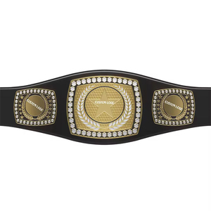 Cinturones de Campeonato Mundial de Boxeo Personalizados Unisex de Flyingkick Enterprises, en Latón/Zinc/Oro de 24k/Cuero/Acero Inoxidable - Product Image 3