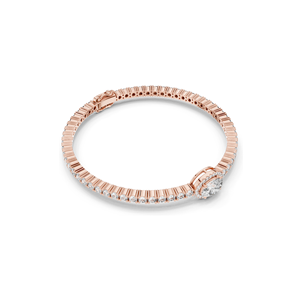 2.31 CT Lab Diamond Tennis <b>Bangle</b> <b>Bracelet</b> Round Brilliant Cut 10KT, 14KT, 18KT Gold & 925 Silver Rose, Yellow, White - Product Image 5