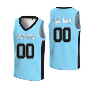 Nueva llegada 100% poliéster último diseño personalizado baloncesto Jersey Reversible liso baloncesto deportes Liga camisetas uniforme conjunto - Product Image 1