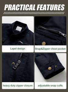 Custom Made High Quality <b>Canvas</b> Cotton Thick Winter Zip up Man <b>Jacket</b> OEM Manufacturer New Latest Design Men's <b>Jackets</b> - Product Image 4