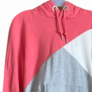 Jersey informal rosa y gris para mujer, ropa de calle, jersey de lana de algodón transpirable, Sudadera con capucha, Top - Product Image 3