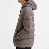 Vestes d'hiver à capuche en plumes synthétiques de canard légères et chaudes pour l'extérieur vestes d'hiver à bulles remplies de duvet avec logo personnalisé pour hommes vente en gros