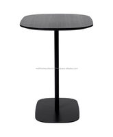 Mobilier d'intérieur et d'extérieur Table basse ronde en métal avec revêtement noir Table basse en vente en grande quantité pour jus de thé