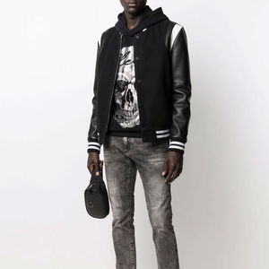 Chaqueta universitaria para hombre, chaquetas universitarias personalizadas de invierno de alta calidad, diseño OEM, parches bordados de chenilla de lana, chaqueta Letterman - Product Image 2